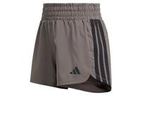 adidas Damen Pacer Workout Woven High Rise Shorts, Charcoal/Black, XL 5 inch