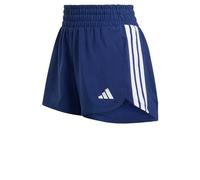adidas Damen Pacer Workout Woven High Rise Shorts, Dark Blue/White, XS 5 inch