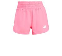 adidas Damen Pacer Workout Woven High Rise Shorts, Lucid Pink/White, L 5 inch