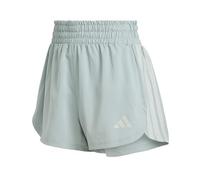 Short adidas Pacer Workout Woven taille haute vert noir femme - S