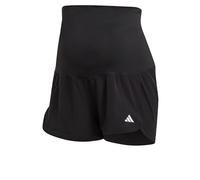 adidas Damen Pacer Woven Stretch Training Maternity Shorts, Black/White, XL