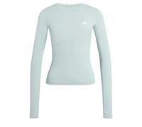adidas Damen Power Essentials Workout Contour Long Sleeve, Wonder Sage, L