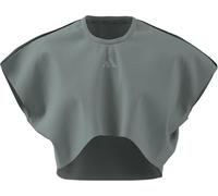 adidas Damen Power Workout Cropped Boxy 3-Stripes Tank, Wonder Sage, XXS