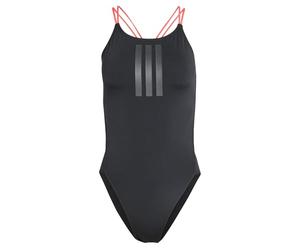 adidas Damen RIPSTREAM 3-Stripes TIE Back Swimsuit, Black, 42