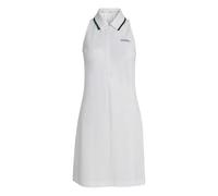 adidas Damen Seasonal Essentials Colorpop Dress with Embroidered Graphic, White/Collegiate Green, L Short