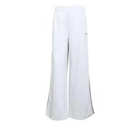 adidas Damen Seasonal Essentials Colorpop Pants with Embroidered Graphic, Light Grey Heather/Active Maroon, XS