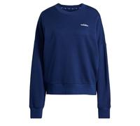 adidas Damen Seasonal Essentials Colorpop Sweatshirt with Embroidered Graphic, Dark Blue/White, XXL