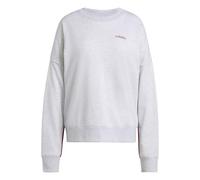 Adidas Sweat-shirt Seasonal Essentials Colorpop Femme motif brodé Gris chiné/Active Maroon L