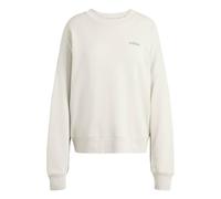 adidas Damen Seasonal Essentials Colorpop Sweatshirt with Embroidered Graphic, Wonder Alumina/Collegiate Green, XL