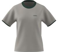 adidas Damen Seasonal Essentials Colorpop T-Shirt with Embroidered Graphic, Wonder Alumina/Collegiate Green, S