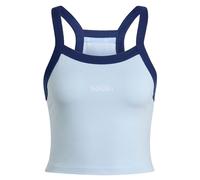 adidas Damen Seasonal Essentials Colorpop Tank with Embroidered Graphic, Crystal Sky/White, XS