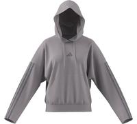adidas Damen Seasonal Essentials Leopard Print French Terry Hoodie with 3-Stripes, Ice Purple/Multicolor, L