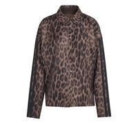 adidas Damen Seasonal Essentials Leopard Print Woven Overshirt with 3-Stripes, MULTICOLOR/earth strata, M