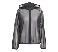 adidas Damen Soft LUX Mesh Full-Zip Hoodie, Black, XL