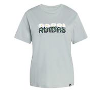 Adidas Soft Side Graphic Short Sleeve T-shirt Gris L Femme