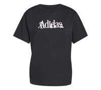 adidas Damen Soft Sports Graphic Tshirt, Black, XS