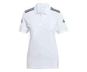 adidas Damen SQUADRA25 Cotton Polo, White/Black, XS
