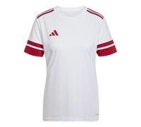 adidas Femme SQUADRA25 Jersey Short Sleeve, White/Team Power Red 2, S