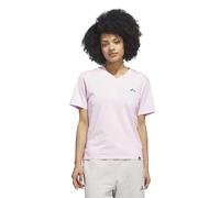 adidas Damen Summer Slide Graphic Vneck T-Shirt, Clear Pink, XL