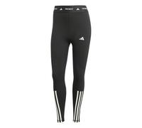 adidas Damen Techfit 3 Stripes 7/8 Leggings, Black, XXS