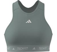 adidas Damen Techfit Medium Support High Neck Bra, Wonder Sage, M A-B