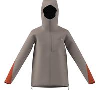 adidas Damen Terrex Multi 2.5 Layer CLIMAPROOF Rain Jacket, wonder taupe/semi impact orange, XS