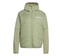 adidas Damen Terrex Multi CLIMAWARM Insulated Hybrid Hooded Jacket, tent green, L