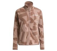 adidas Damen Terrex Multi Printed Full Zip Fleece Jacket, Earth Strata/Trace Brown, L