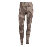 adidas Damen Terrex Multi Printed Tights, trace brown/earth strata, XL Extra Short