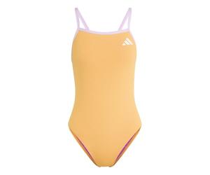 adidas Damen Thin Straps V-Back Swimsuit, Pure Tangerine/Bliss Lilac, 38