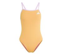 adidas Damen Thin Straps V-Back Swimsuit, Pure Tangerine/Bliss Lilac, 44