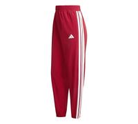 adidas Damen Train Essentials 3-Stripes Woven Pants, Active Maroon/White, M