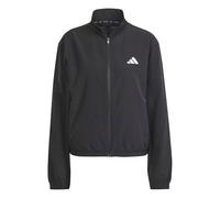 adidas Damen Train Essentials 3-Stripes Woven Warm Up Jacket, Black/White, XL