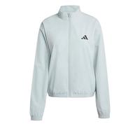adidas Damen Train Essentials 3-Stripes Woven Warm Up Jacket, Wonder Sage/White, S