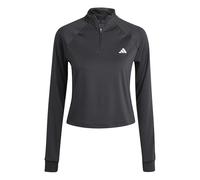 adidas Damen Train Essentials Minimal Branding 1/4-Zip Cover Up, Black, XL