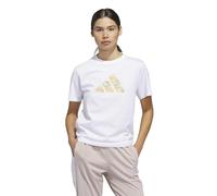 adidas Damen Umbrellas BIG Logo Graphic T-Shirt, White, L