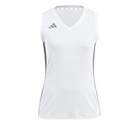 adidas Damen Volleyball Quickset Sleeveless Jersey, White, M