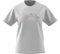 adidas Damen Western Florals Graphic T-Shirt, White, XS