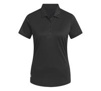 adidas Damen Women's Solid Performance Short Sleeve Polo Shirt, Black, L