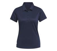 adidas Damen Women's Solid Performance Short Sleeve Polo Shirt, Collegiate Navy, L