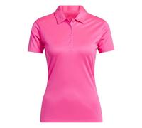 adidas Damen Women's Solid Performance Short Sleeve Polo Shirt, Solar Pink, L