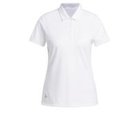 adidas Damen Women's Solid Performance Short Sleeve Polo Shirt, White, M