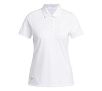 adidas Damen Women's Solid Performance Short Sleeve Polo Shirt, White, XXL