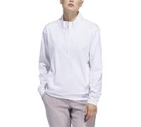 adidas Damen Womens ULTIMATE365 Quarter Zip Layer, White, L