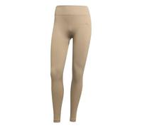 adidas Damen Workout Essentials Knit Full Length Leggings, chalky brown, M