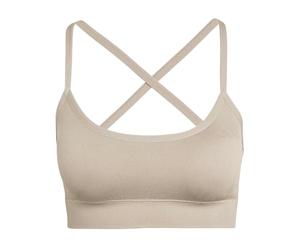 adidas Damen Workout Essentials Knit Light Support Padded Bra, Chalky Brown, L