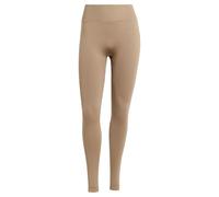 adidas Damen Workout Essentials Knit Scrunch 1/1 Leggings, chalky brown, M