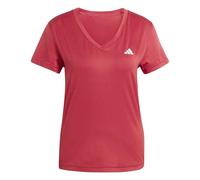 adidas Damen Workout Essentials V-Neck T-Shirt, Active Maroon, L