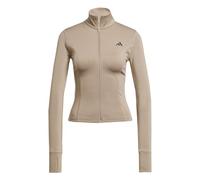 Adidas Sweat-shirt Optime Essentials zippé intégral Beige L Femme