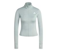 adidas Damen Workout Essentials Zip Through Jacket, Wonder Sage, XXS